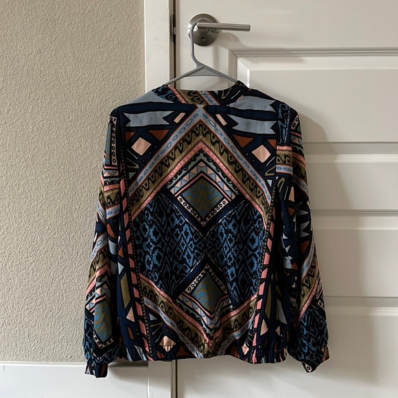 Printed front open jacket - Picture 2 of 2